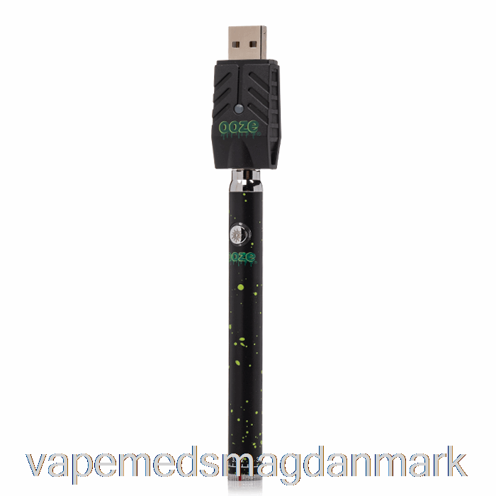 Vape Med Smag Ooze 320mah Twist Slim Pen Batteri Grøn Splatter